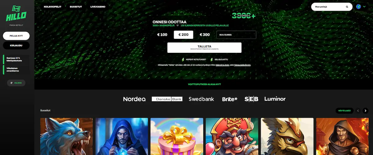 Hillo Casino peliaula ja kolikkopelit