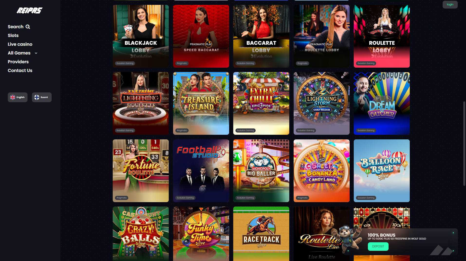 Reipas Casino live