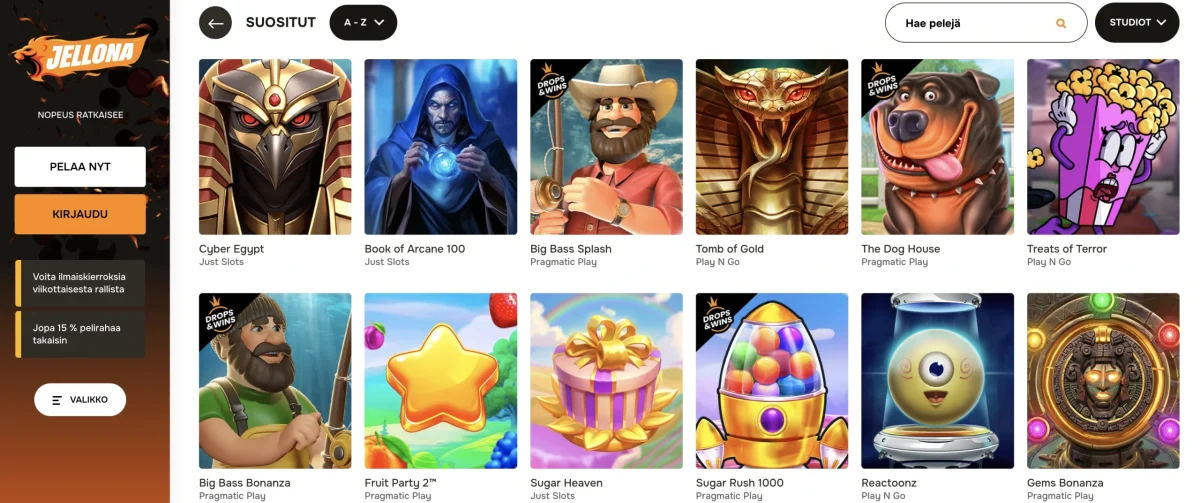 Jellona Casino slot game