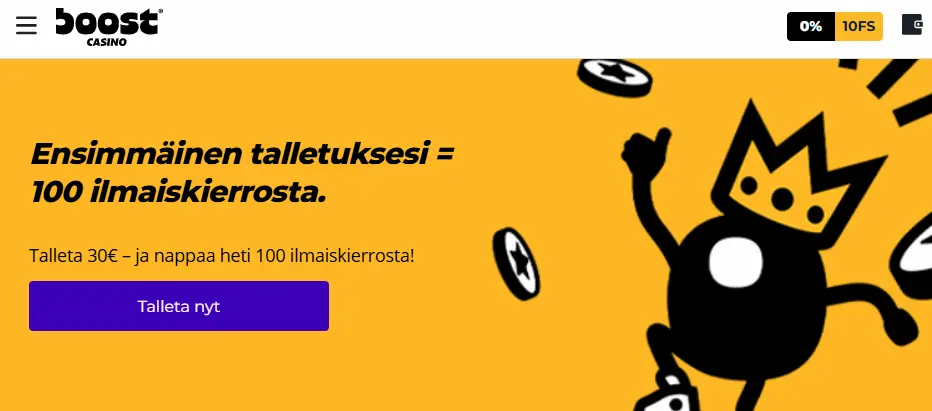 Boost Casino talletus ja tietoa bonuksesta