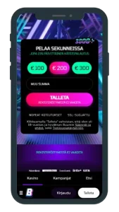 Buumi Casinon peliaula mobiilissa