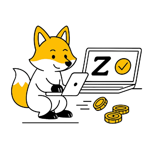 Kettu pelaa pikakasinolla, ja tekee talletuksen Zimpler maksutavalla tietokoneella