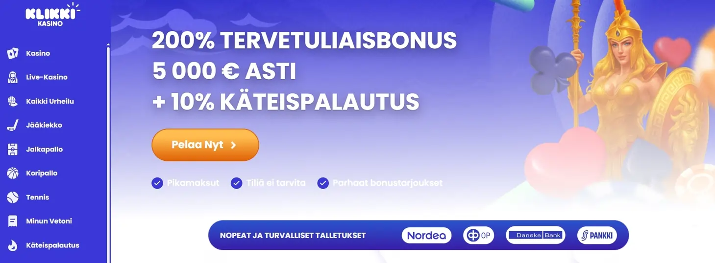 klikki kasino bonukset