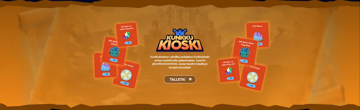 Kunkku Kasino kunkkukioski bonus