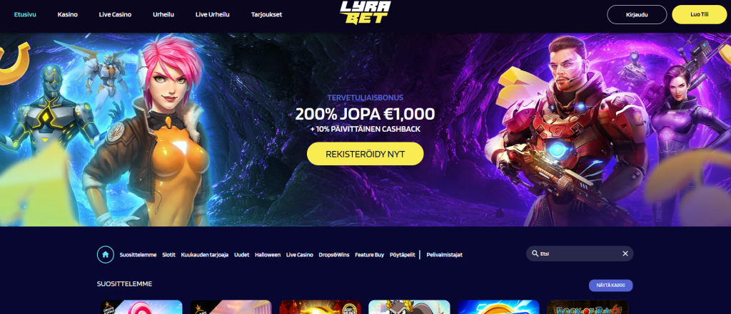 LyraBet Casinon peliaula