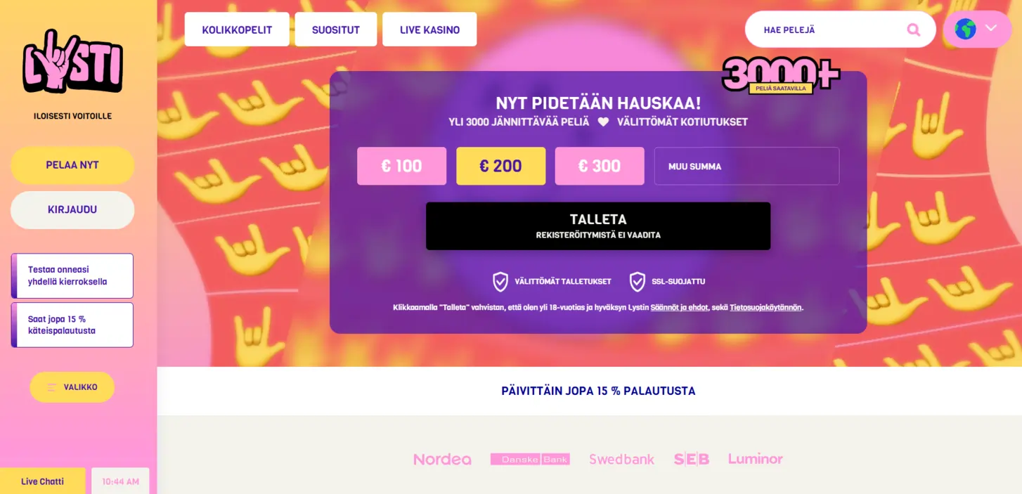 lysti casino peliaula