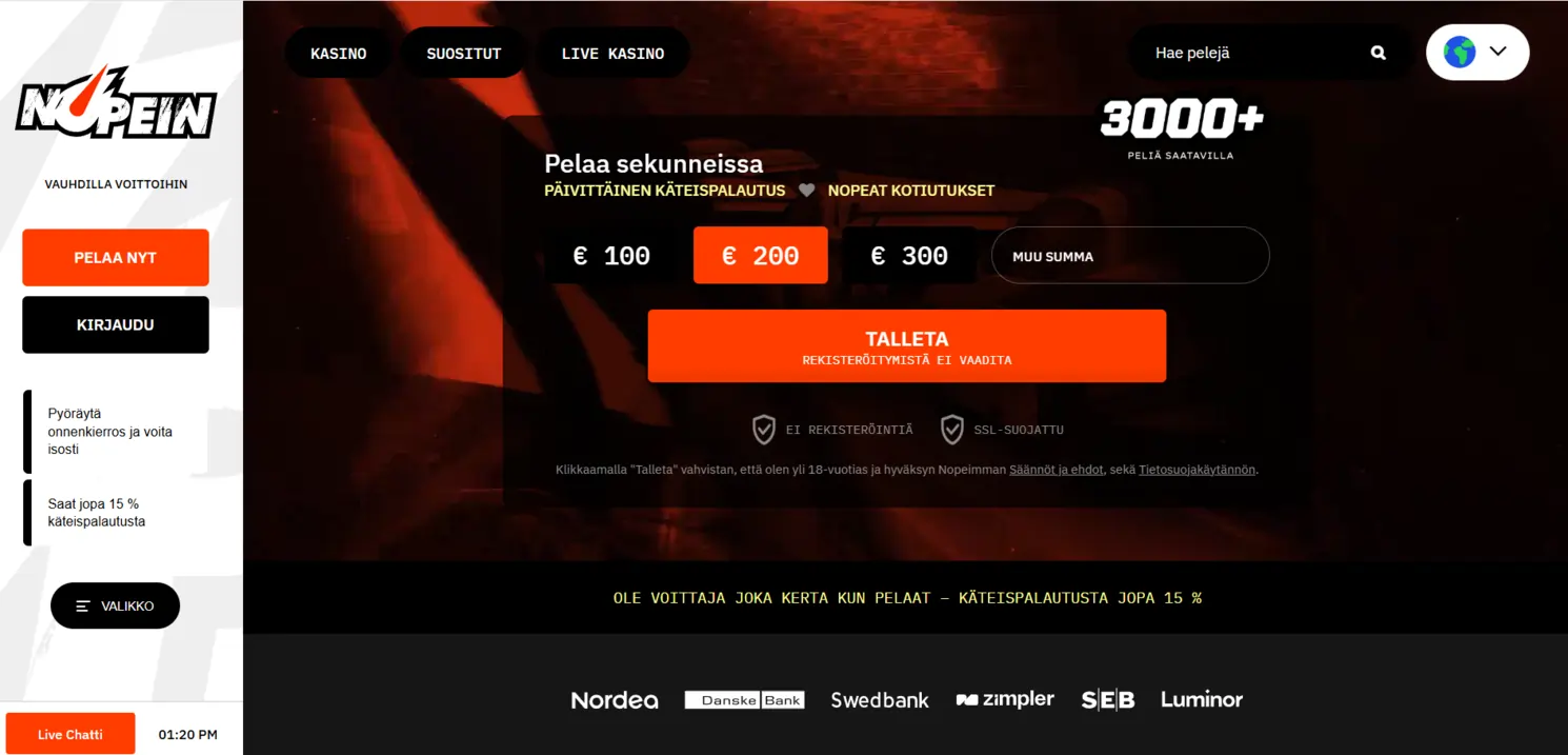 nopein casinon peliaula