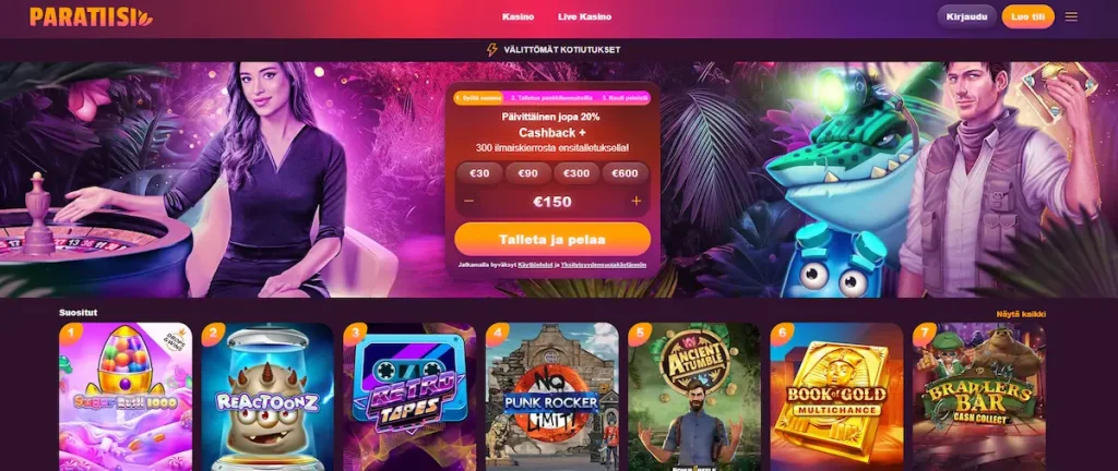 Paratiisi Casinon peliaula
