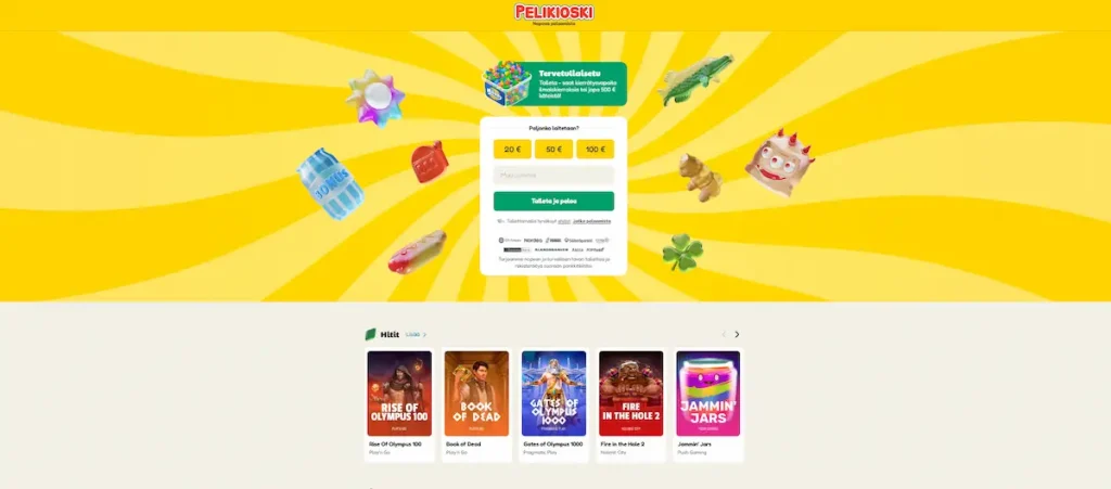 N&auml;kym&auml; Pelikioski kasinon peliaulasta