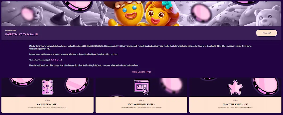 Possu Casino onnenkierrokset bonus