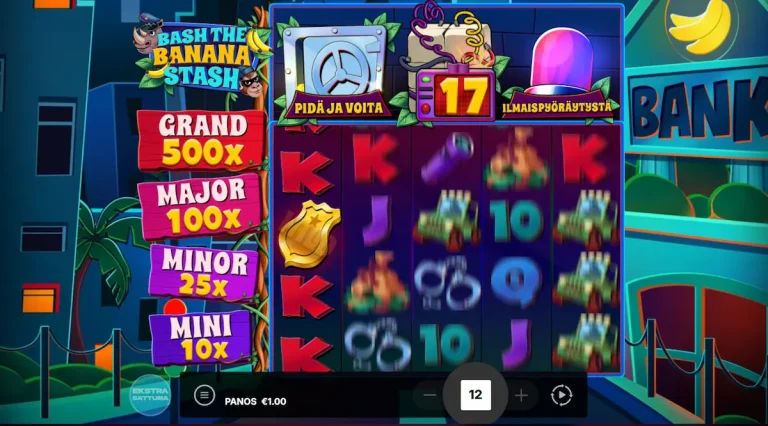 Bash the Banana Stash Penguin King kolikkopeli