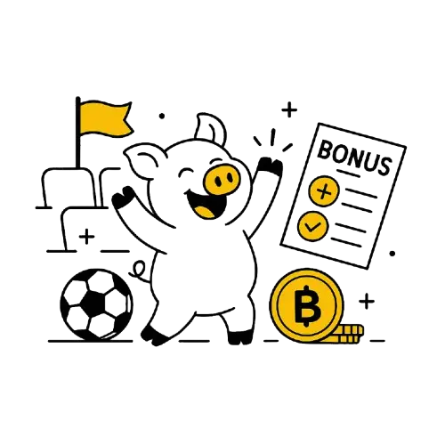 Urheiluvedonly&ouml;nti&auml; ja bonuksia kuvaava kuvitus