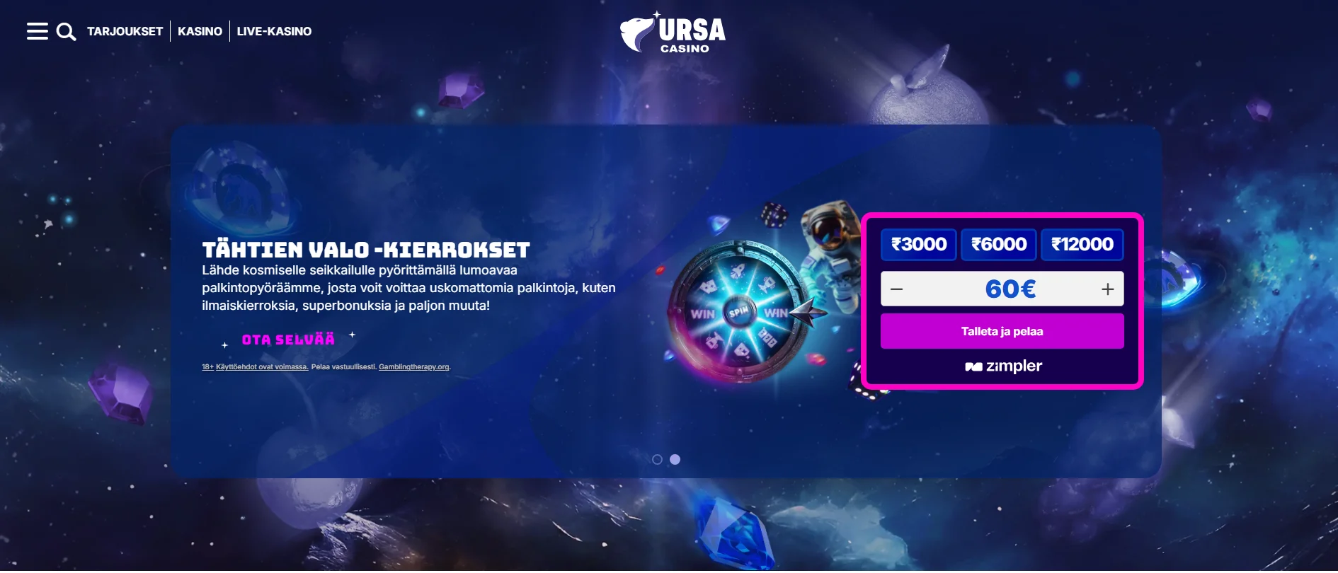 ursa casino live