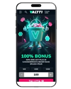 Valtti Casino peliaula mobiilissa